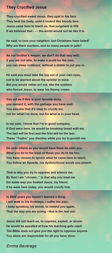 Easter Poems About Jesus Resurrection