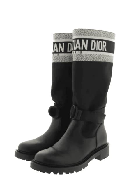 Women :: Designer Shoes :: Christian Dior D-Major Leather Riding Boots ...