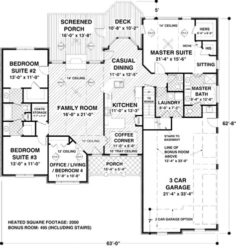 45+ House Plan Inspiraton! House Plans For A 2000 Square Foot House