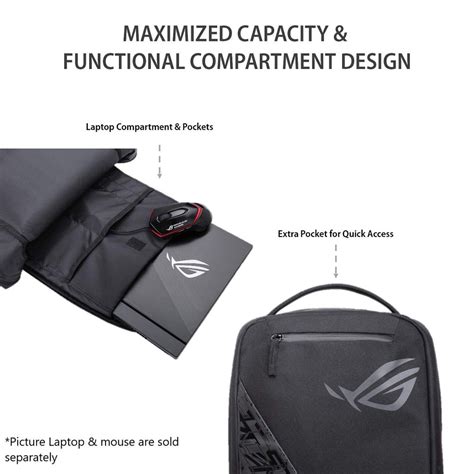 Buy ASUS ROG BP1501G 15-inch Laptop Backpack Black Online - TPSTech ...