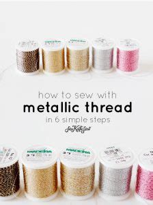 Image result for Using Metallic Thread On Sewing Machine