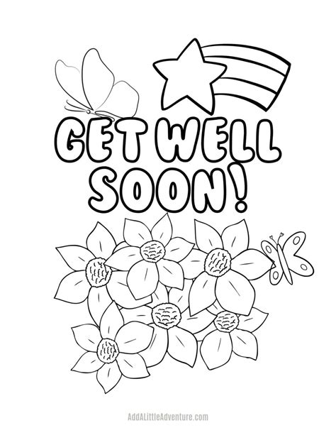 Get Well Soon Coloring Pages (Free Printables)