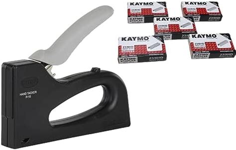 Kaymo P-10 Hand Tacker with 23 Series H - 8mm Staple Pins (Pack of 5 ...