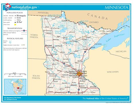 Map Of Minnesota And North Dakota - Map Worksheets