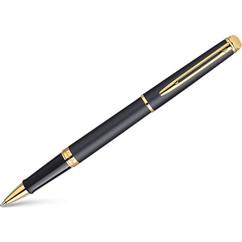 Waterman Hemisphere Rollerball Pen - Matte Black - Gold Trim - Pen ...