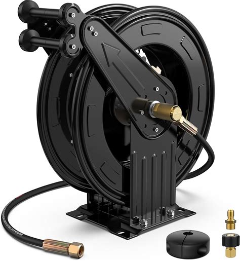 Amazon.com: Pressure Washer Hose Reel, Double Arm 3/8 in x 50 ft ...