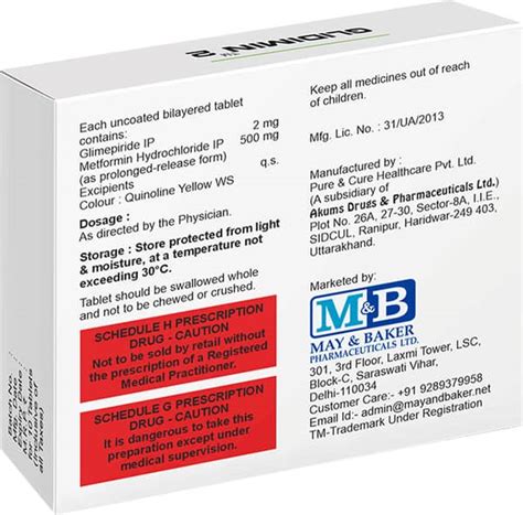 Glidimin 2mg Strip Of 15 Tablets: Uses, Side Effects, Price & Dosage ...