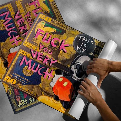 Poster Badass Comic Mouse Wall Art art print