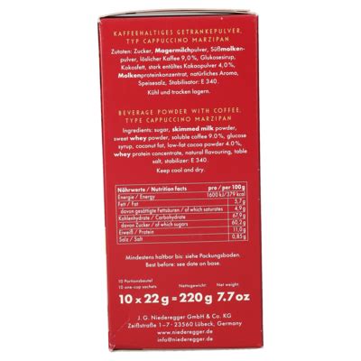 NIEDEREGGER Marzipan Cappuccino [8189557]-Gall-Pharma GmbH-Online-Shop
