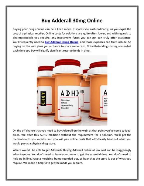 PPT - Buy Adderall 30mg Online PowerPoint Presentation, free download ...