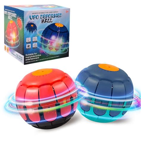 HAHASPIL Frisbee Ball Flying led Deformed Flying Saucer Ball Magic ...