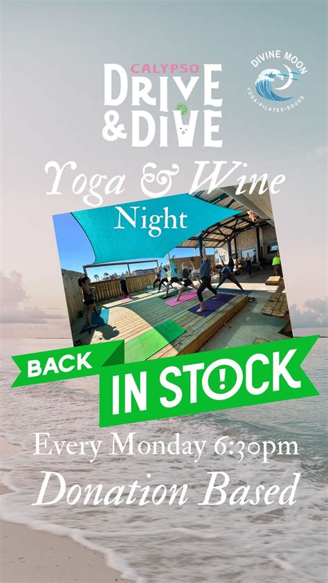 Yoga & Wine Night w/Leah, Calypso Drive & Dive, Corpus Christi, 2 June ...