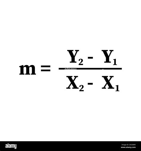 the slope of a line equation formula Stock Vector Image & Art - Alamy