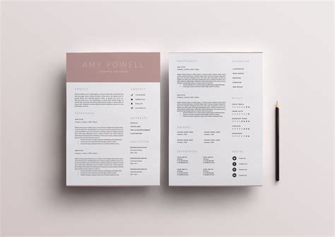 3 Page Resume Template | INDD + DOCX – MasterBundles