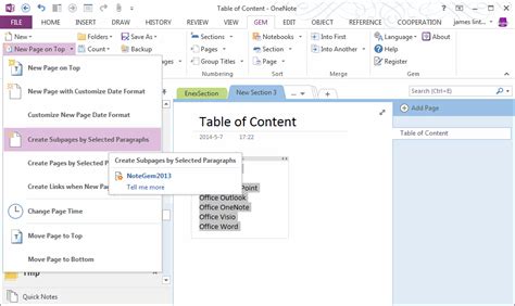 Image result for How to Add Link to Sub Page OneNote