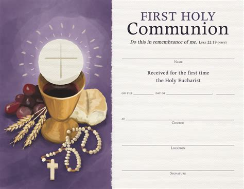 Basic Prayers For First Holy Communion - Printable Free Templates