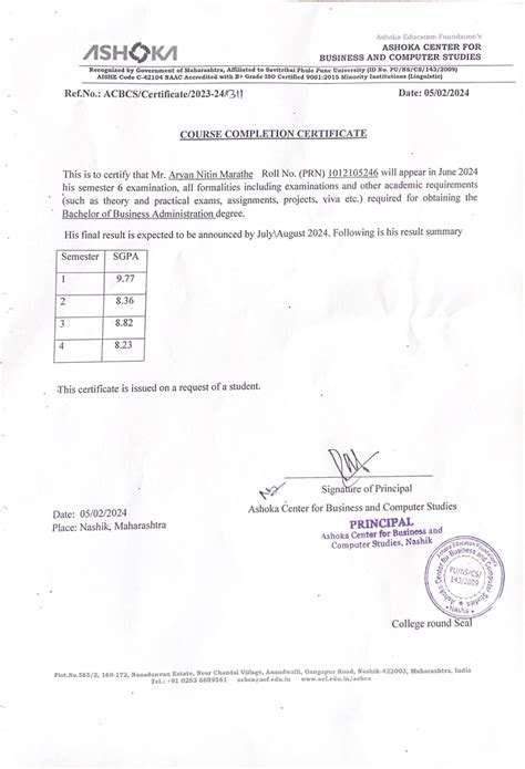 Course completion certificate - BBA - Studocu