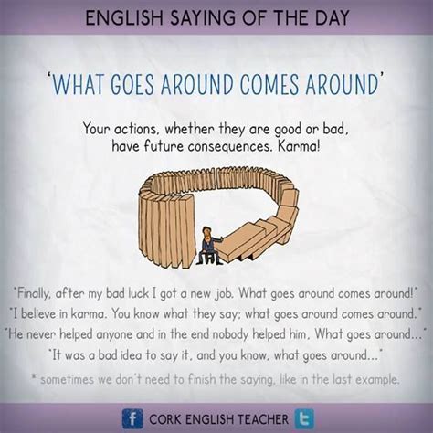 What goes around comes around #learnenglish | Αγγλικά
