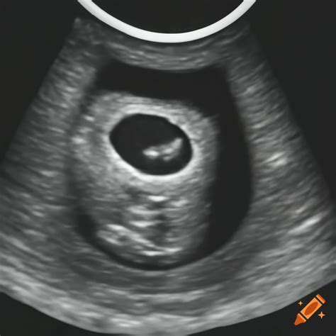 Pregnancy ultrasound at 6 weeks on Craiyon