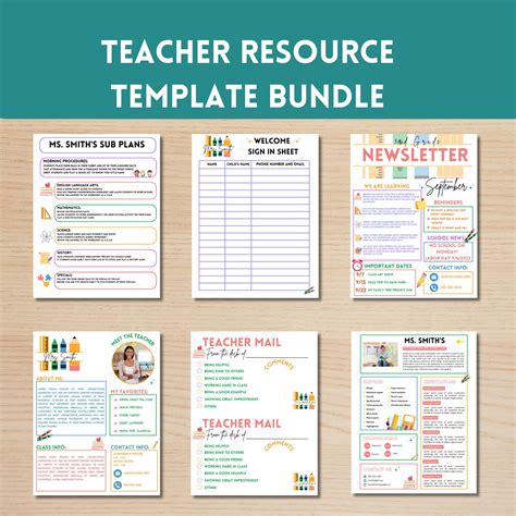 Editable Teacher Resource Template Bundle First Year Teacher Materials ...