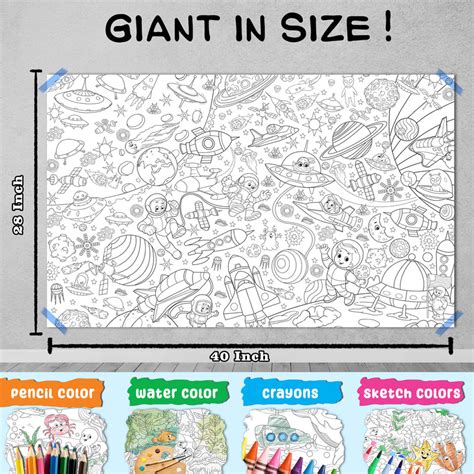 JoGenii|GIANT-CIRCUS-COLOURING-POSTER,-GIANT-DINOSAUR-COLOURING-POSTER ...