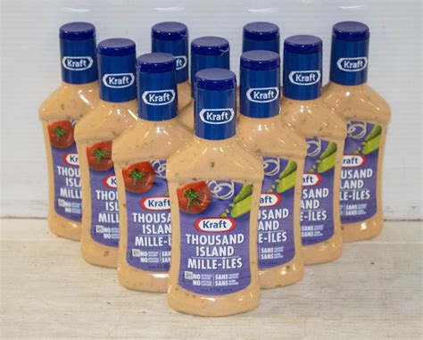 10 BOTTLES OF KRAFT THOUSAND ISLAND DRESSING