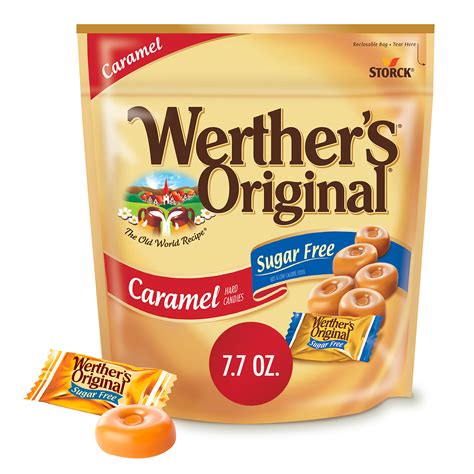 Werther's Original Chewy Sugar Free Caramel Candy, 7.7 Oz - Walmart.com