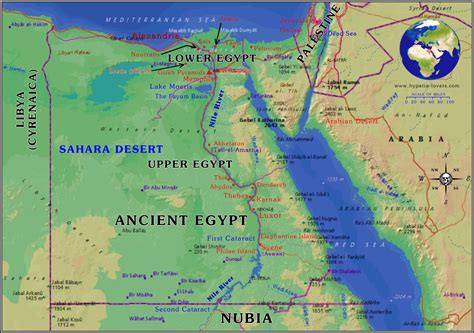 Map of Ancient Egypt and surrounding area, with terrain details. | Ancient egypt map, Egypt map ...
