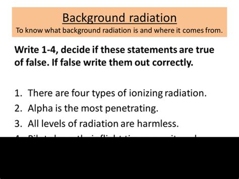Image result for Background Radiation Free Science Lessons