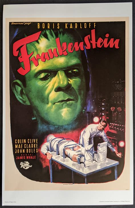 Karloff Frankenstein Poster