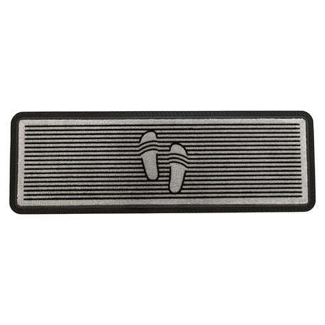 OnlyMat Elegant Soft Anti-Skid Polypropylene Shoe Pattern Flocked Floor Mat