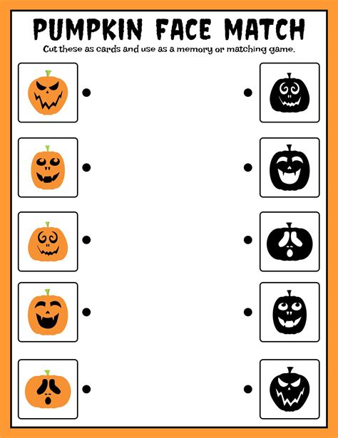 Halloween Matching Game For Toddlers - 15 Free PDF Printables | Printablee