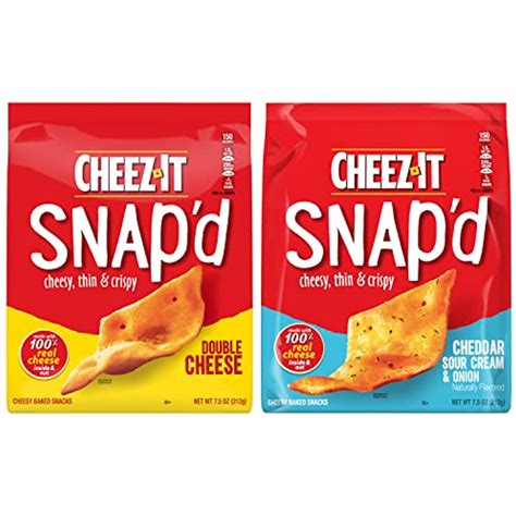 Cheez-It Snapd Cheese Cracker Chips Variety Pack 22.5Oz Case for Bulk ...