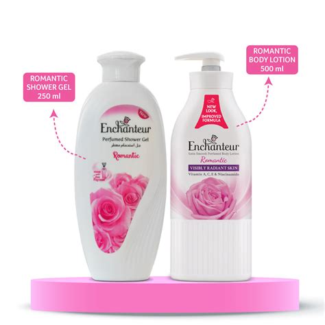 Enchanteur Romantic Shower gel 250gms & Romantic Hand and Body Lotion