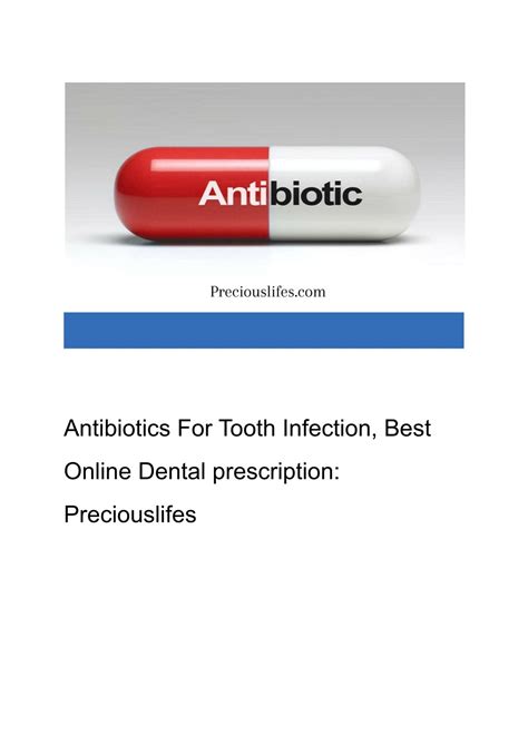 Antibiotics For Tooth Nerve Infection at Matthew Tindal blog