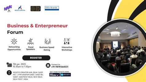 Business & Entrepreneur Forum 2025 New Delhi, Nojoto Creator Hub, New ...