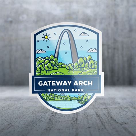 Sticker Pack | 11496 - Shield Banner - Gateway Arch