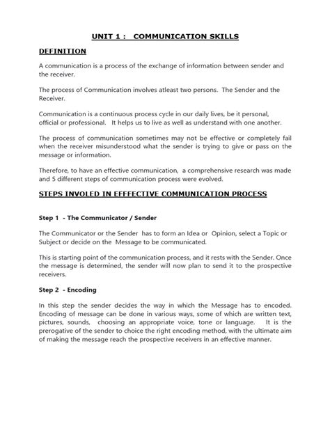 Image result for Communication Skills Lecture Notes PDF