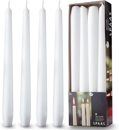 Amazon.com: Pickood 10-Inch Tall Dripless Taper Candles Set of 4 ...