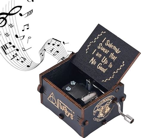 LOBE MIRACLE Harry-Potter Music Box, Wooden Classic Music Box with Hand ...