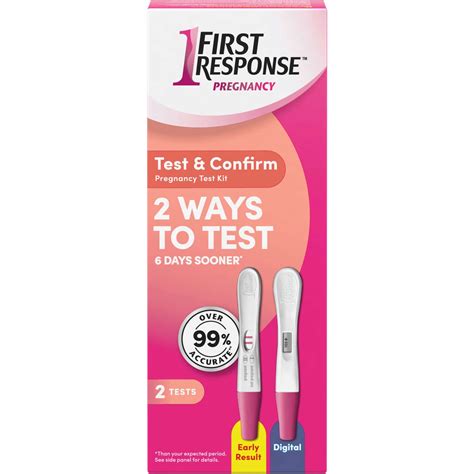 First Response Pregnancy Test - Early Result & Digital, Over 99% ...