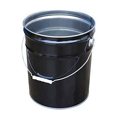 Lancaster Container 5 Gallon Open Head Steel Pail, Black - John M ...