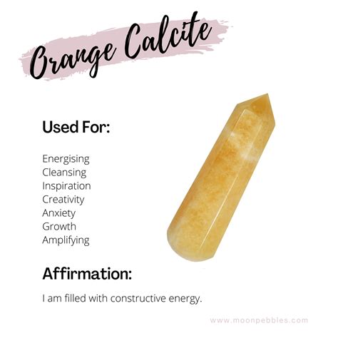 Orange Calcite | Orange calcite, Spiritual crystals, Calcite