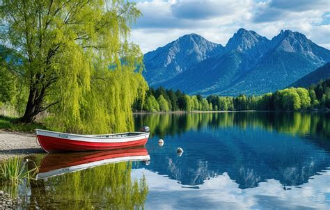 Wallpaper boat, AI art, neural network for mobile and desktop, section ...