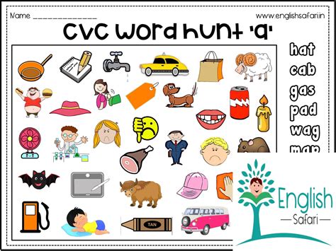 80+ CVC Words with Pictures & Printable Worksheets - Literacy Learn