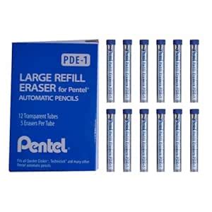 Pentel Refill Eraser For AL, AX and PD Series Pencils 5 pcs/Tube, Box ...