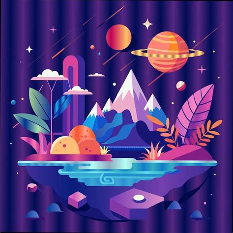 A set of different logos for the sun and mountains | Premium Vector