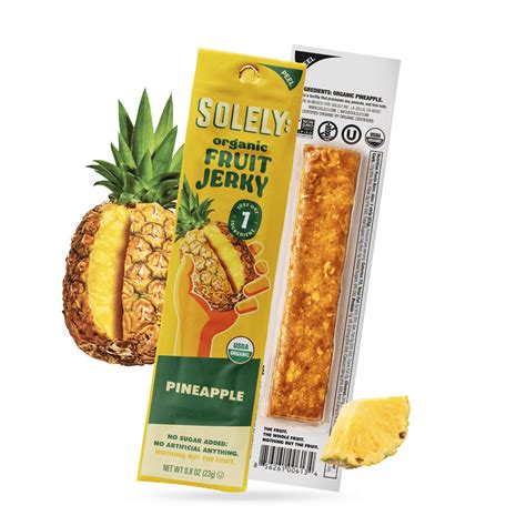 Organic Pineapple Fruit Jerky – Solely