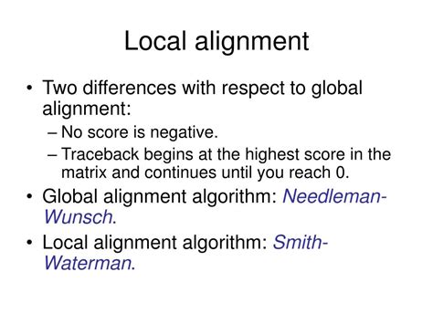 Image result for Local Sequence Alignment