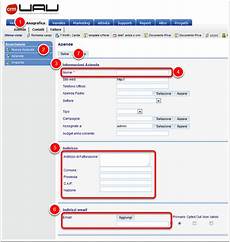 dati aziende come inserire i dati anagrafici di un azienda uau support dati aziende come inserire i dati anagrafici di un azienda uau support
